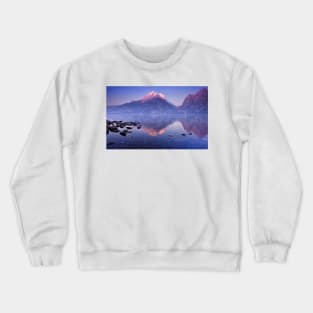 Mountain Sunset T-Shirt Print Kawaii Japanese Minimalist Fuji Art Crewneck Sweatshirt